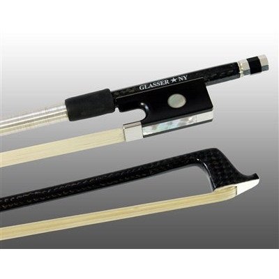 Glasser Sterling Silver Mounted Carbon Fiber Violin Bow