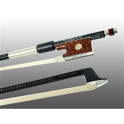 Glasser Sterling Silver Mounted Carbon Fiber Violin Bow