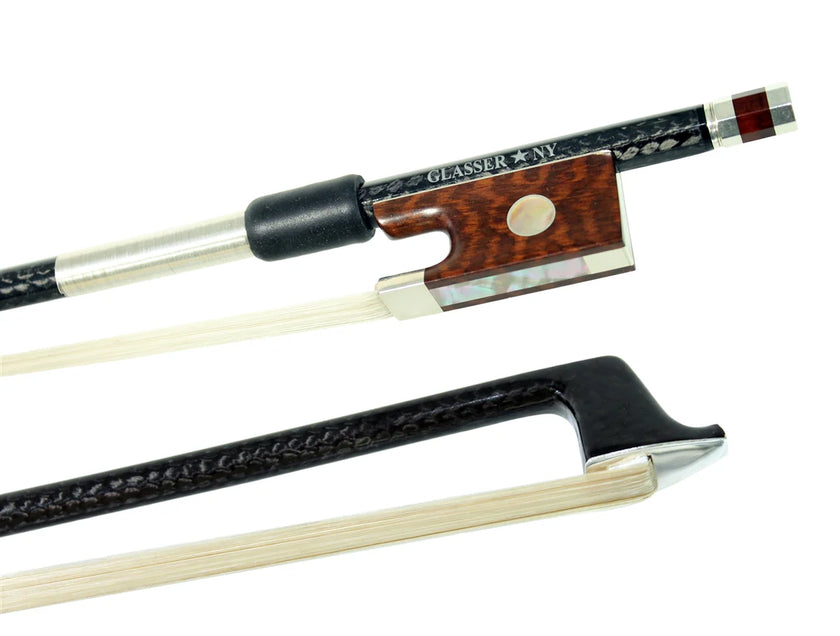 Glasser Sterling Silver Mounted Carbon Fiber Violin Bow
