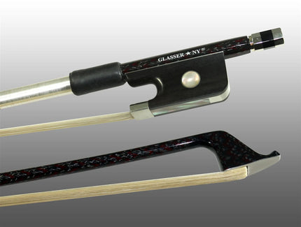 Glasser Sterling Silver Mounted Carbon Fiber Violin Bow