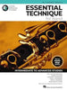 Book cover of 'Essential Technique for Band' on clarinet with a gold clarinet on a white background