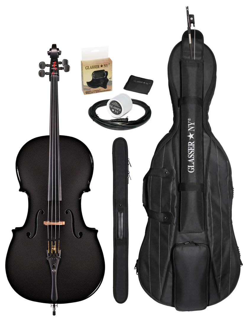 Glasser Carbon Composite Acoustic Electric Cello Outfit