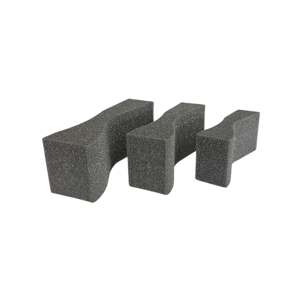 Foam Shoulder rests in three different sizes