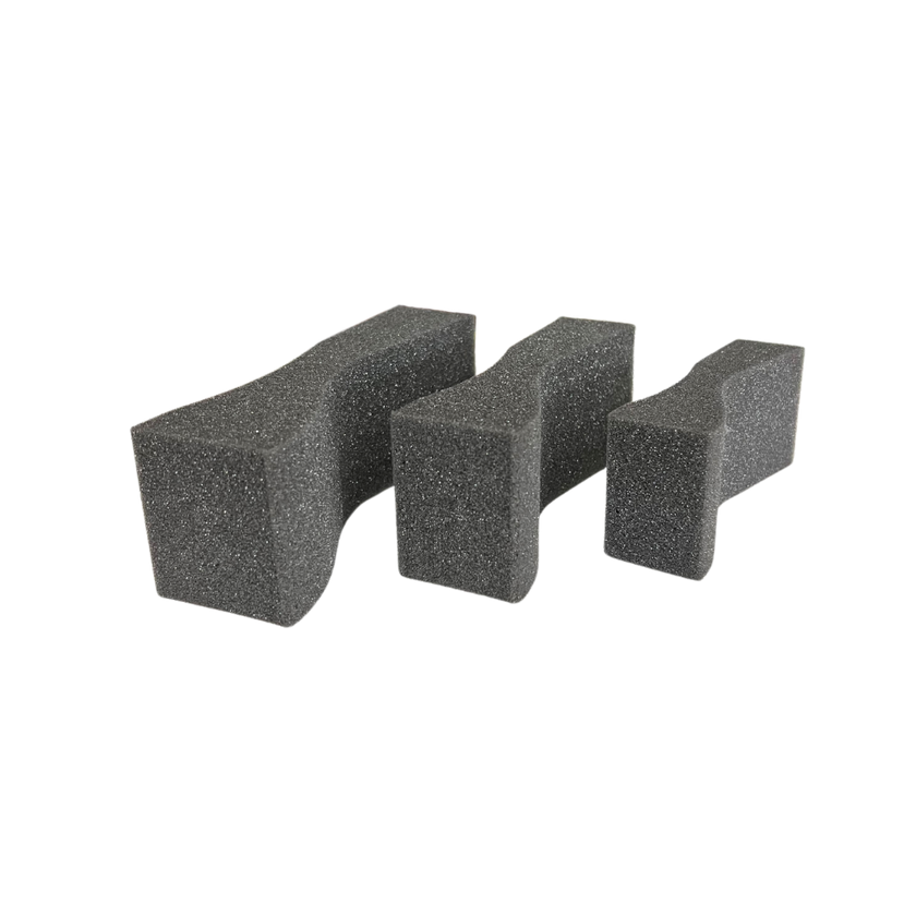 Foam Shoulder rests in three different sizes