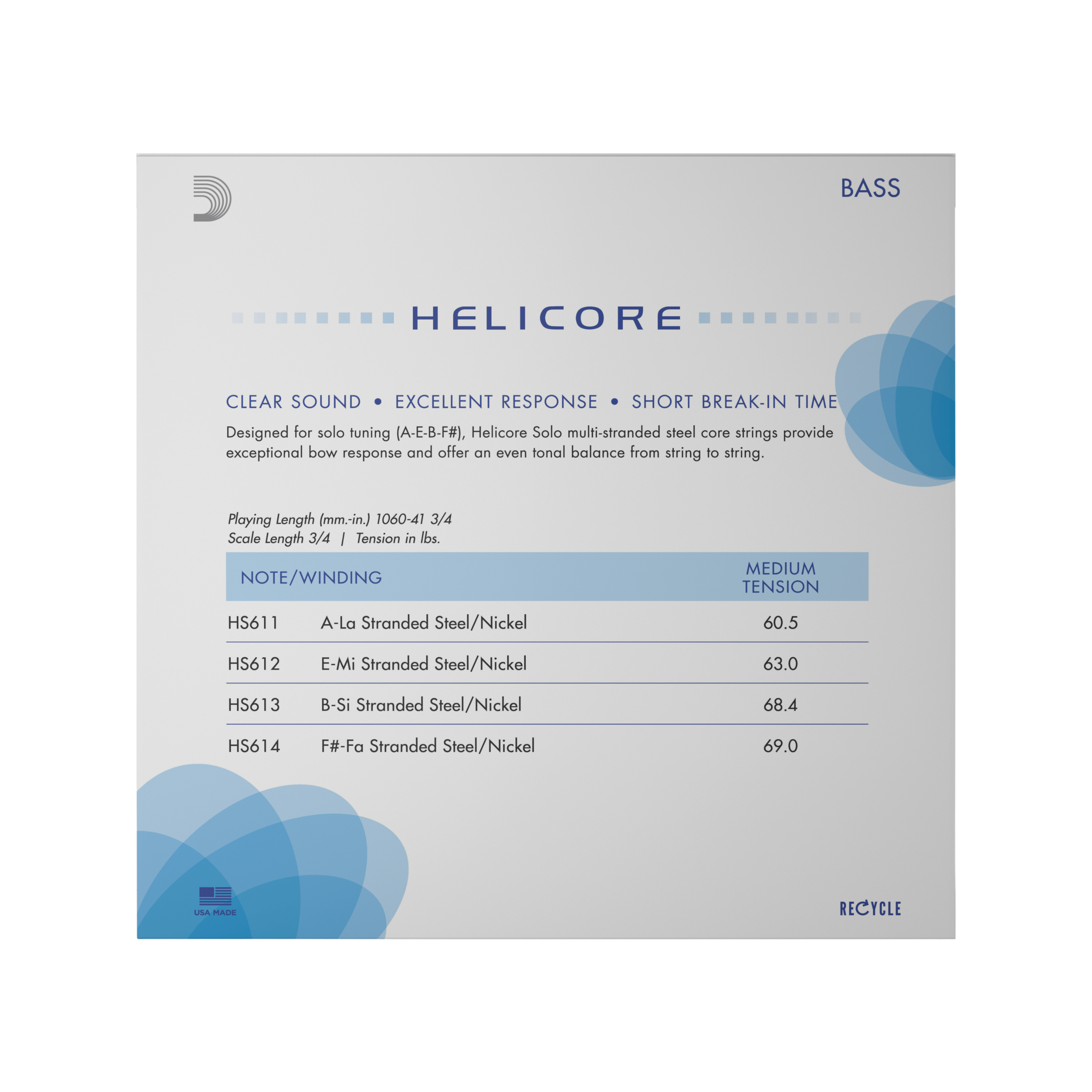 D'Addario Helicore Solo Bass Strings