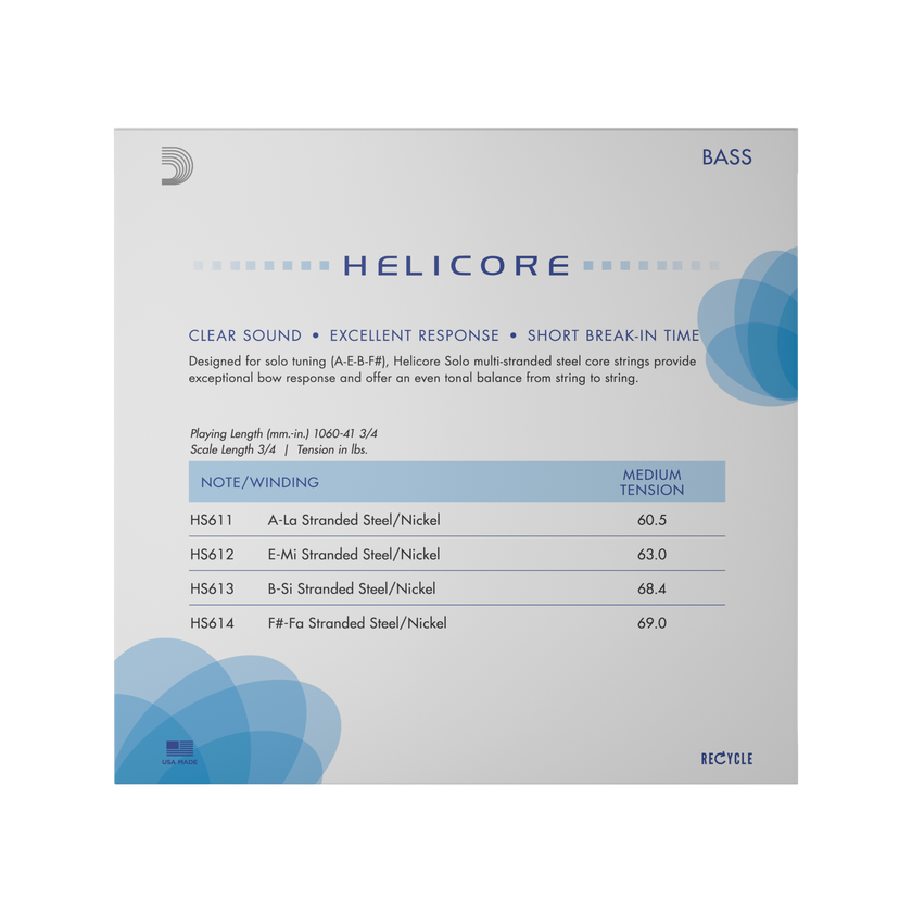 D'Addario Helicore Solo Bass Strings