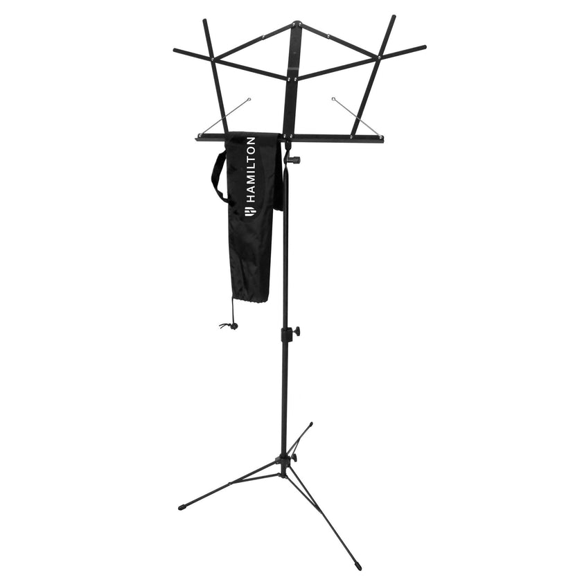Hamilton KB900B Deluxe Folding Music Stand with Carry Bag