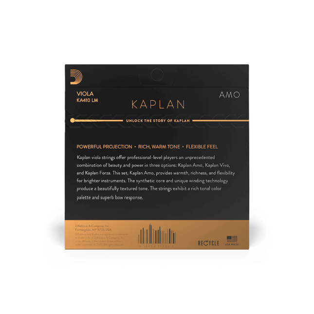 D'Addario Kaplan Amo Viola Strings