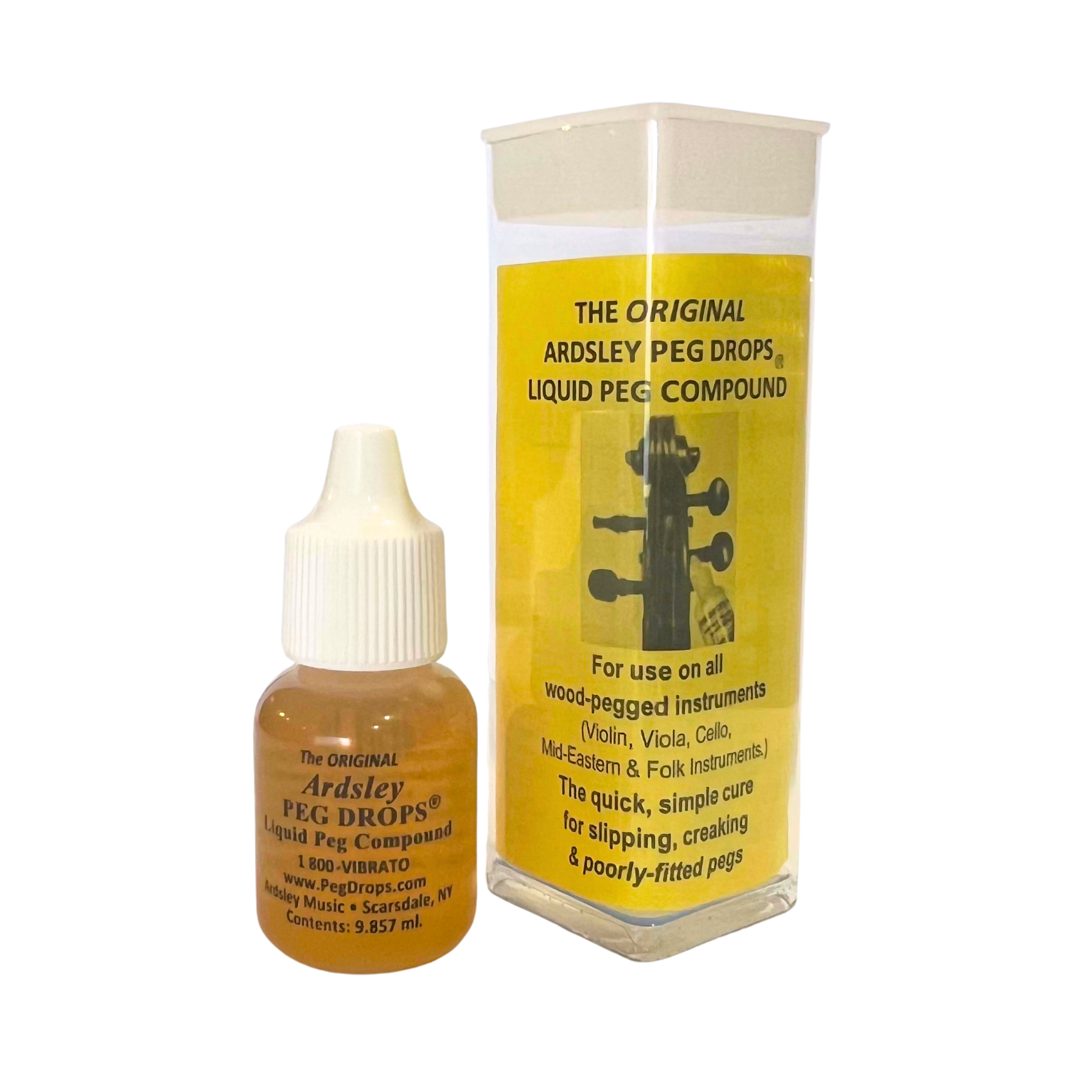 Peg Drops for Slipping String Instrument Pegs