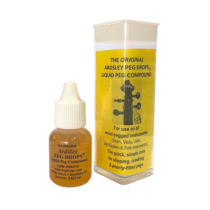 Peg Drops for Slipping String Instrument Pegs