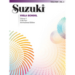 Suzuki Viola School Volume 3 cover with colorful abstract patterns on a white background