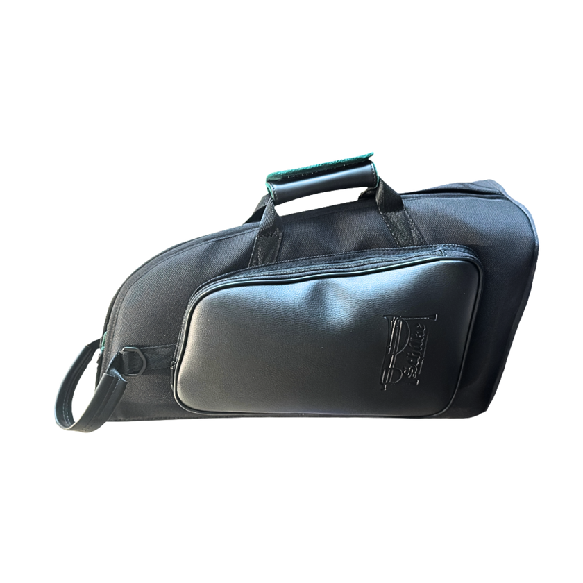 Black sling Schilke Flugelhorn Single Case with a visible brand logo on a white background