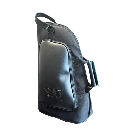 Black sling Schilke Flugelhorn Single Case with a visible brand logo on a white background