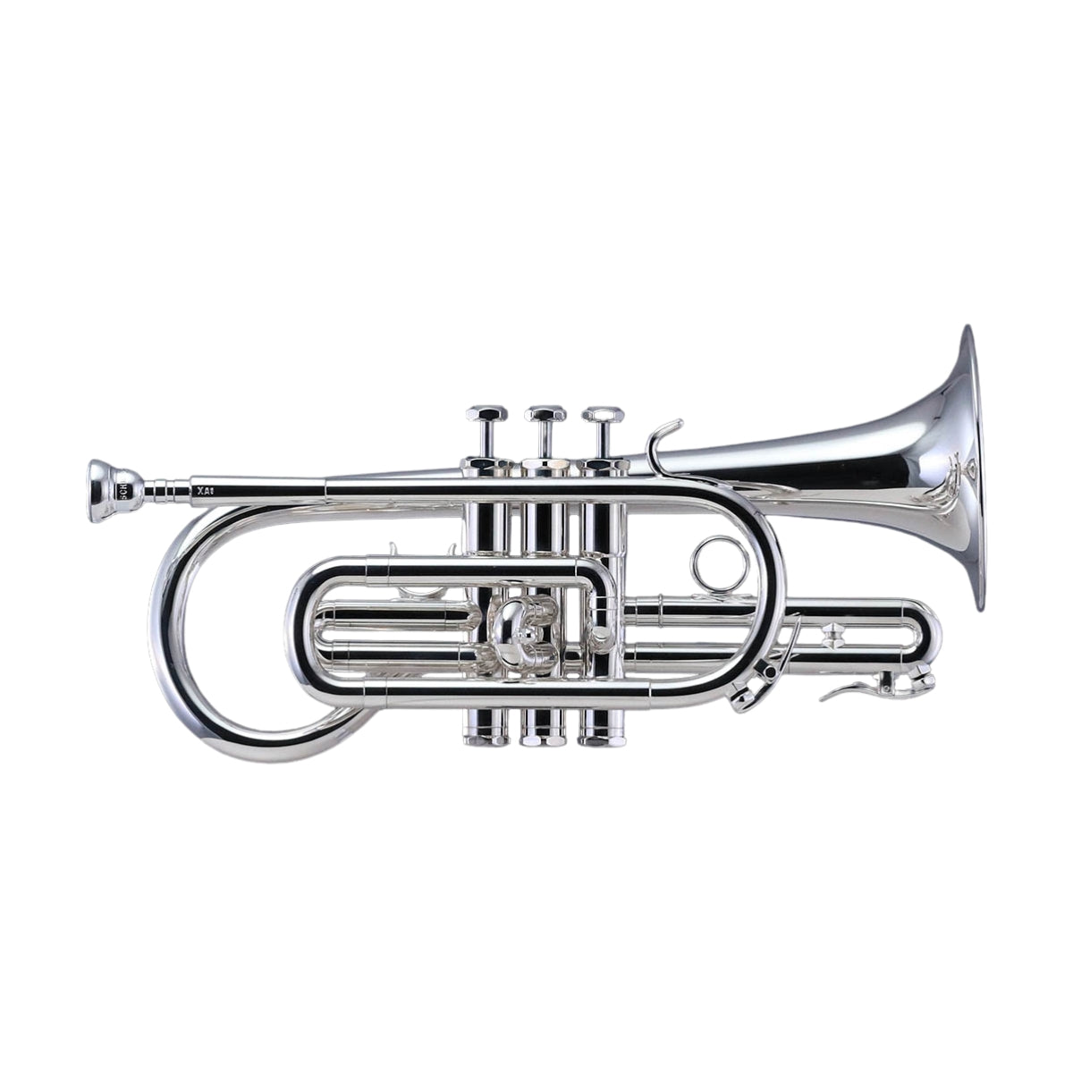 Schilke XA1 English Short Model Bb Cornet with Shepherd’s Crook - Silver Plated