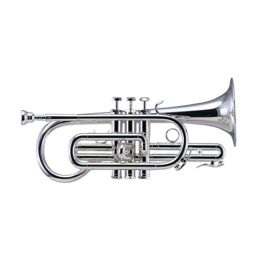 Schilke XA1 English Short Model Bb Cornet with Shepherd’s Crook - Silver Plated