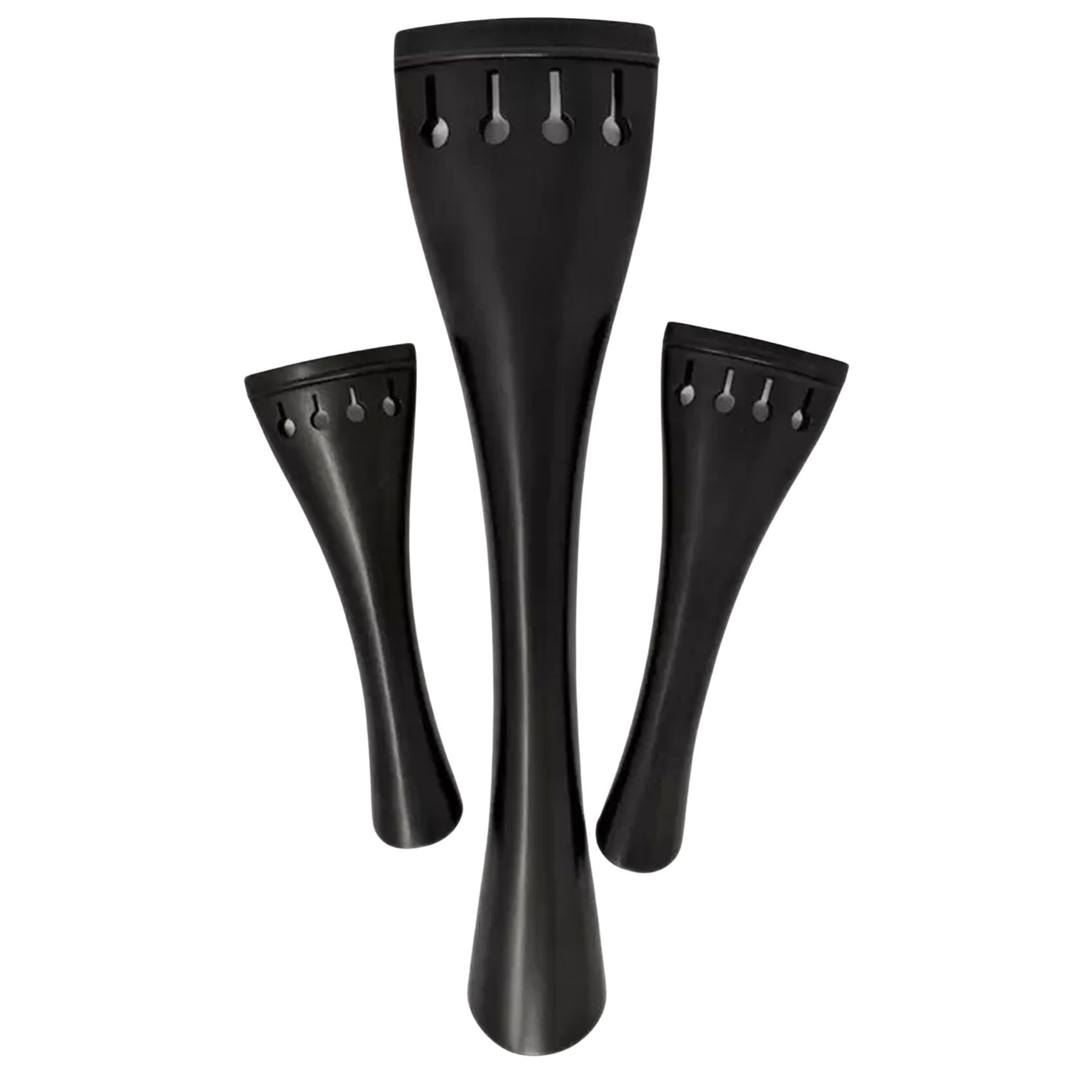 Ebony Tulip Shaped Violin Tailpiece