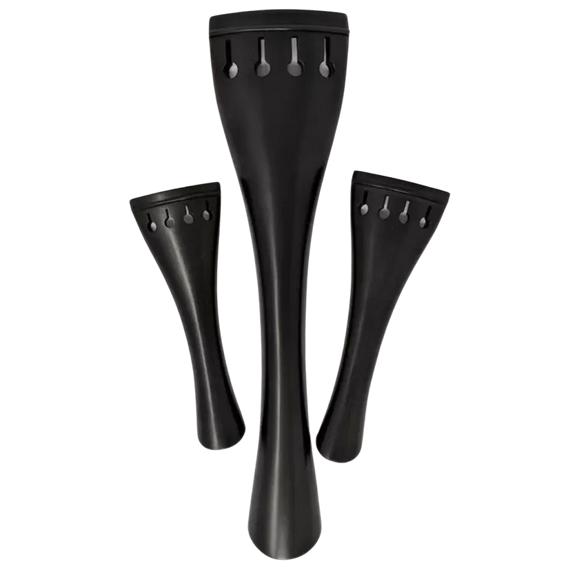 Ebony Tulip Shaped Violin Tailpiece