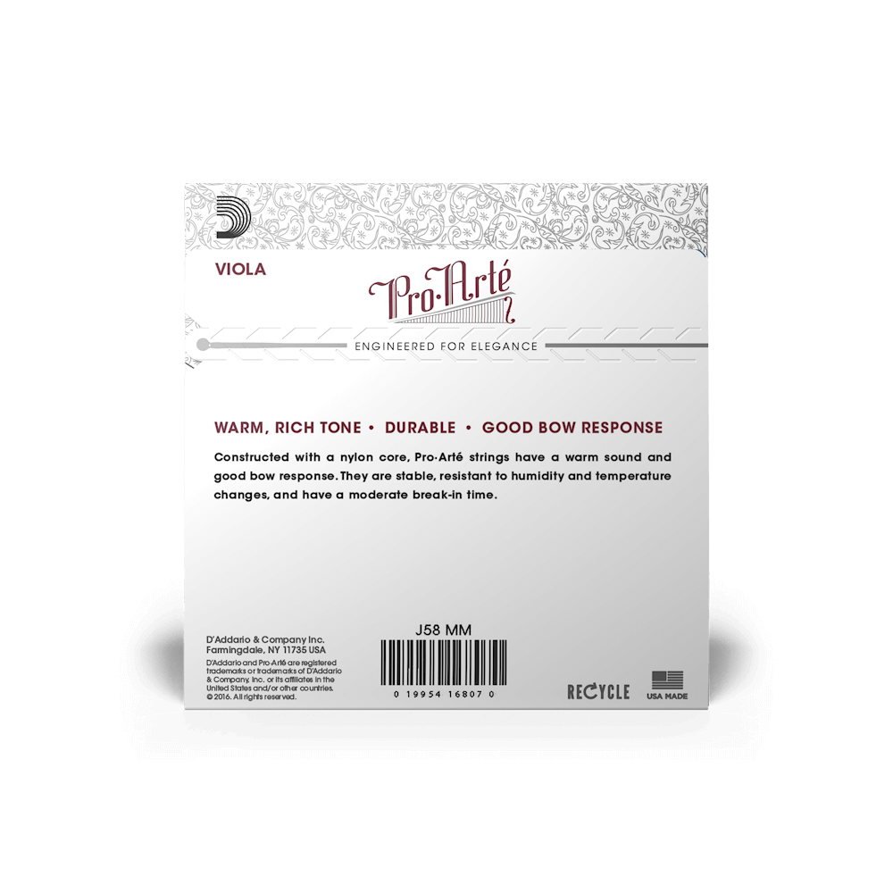 D'Addario Pro-Arté Viola Strings