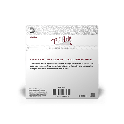 D'Addario Pro-Arté Viola Strings