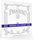 Pirastro bass string set packaging with decorative design on a white background