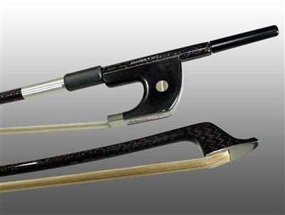 Glasser Red Fleck Braided Carbon Fiber Bass Bow