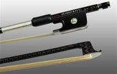 Glasser Red Fleck Braided Carbon Fiber Viola Bow