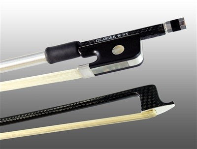 Glasser Sterling Silver Mounted Carbon Fiber Viola Bow