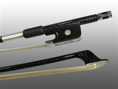 Glasser Red Fleck Braided Carbon Fiber Bass Bow