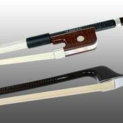 Glasser Sterling Silver Mounted Carbon Fiber Bass Bow