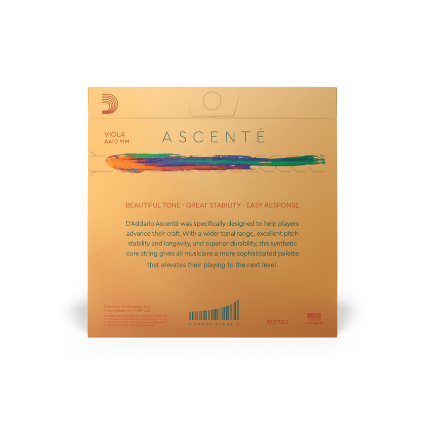 D'Addario Ascente Viola Strings