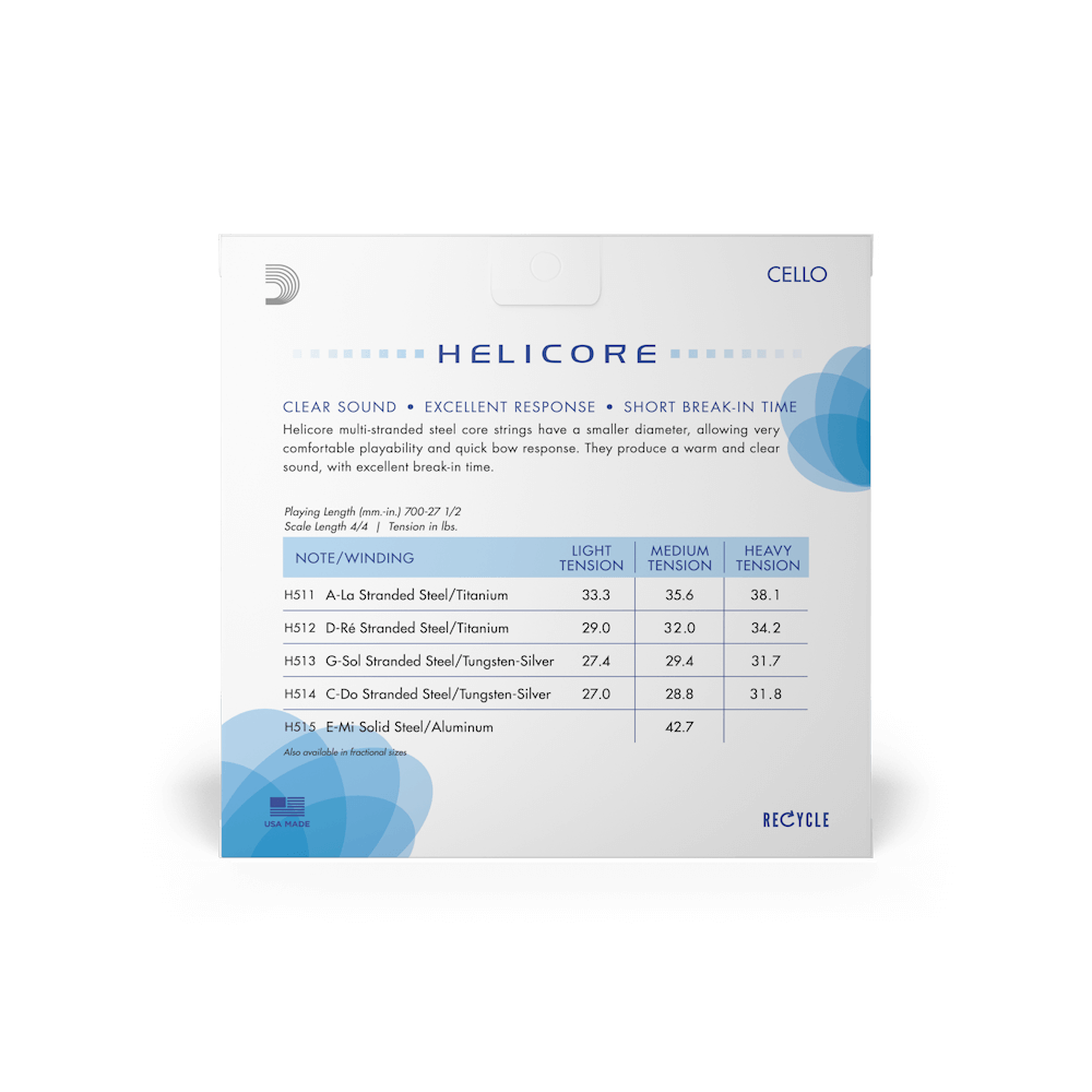 D'Addario Helicore Cello Strings