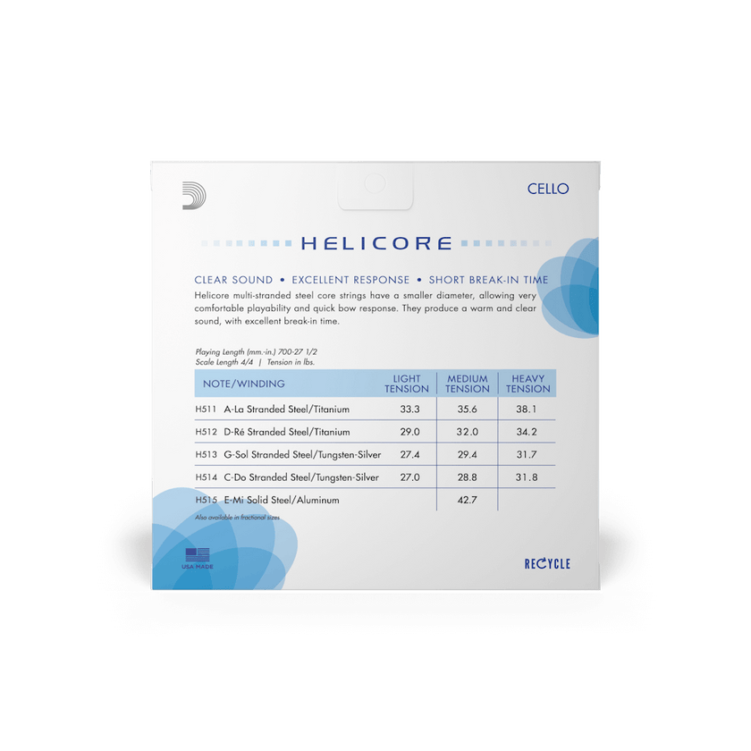 D'Addario Helicore Cello Strings