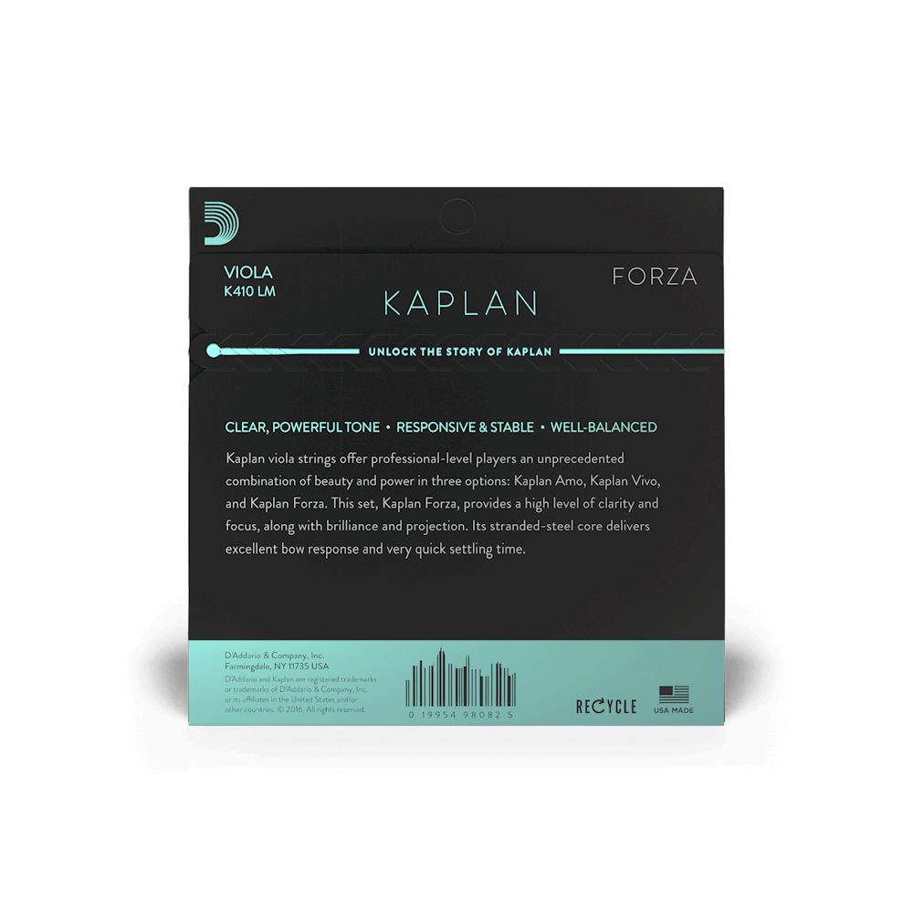 D'Addario Kaplan Forza Viola String Set