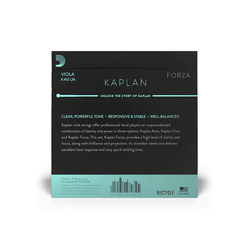 D'Addario Kaplan Forza Viola String Set