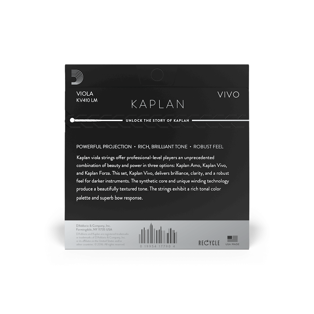 D'Addario Kaplan Vivo Viola String Set