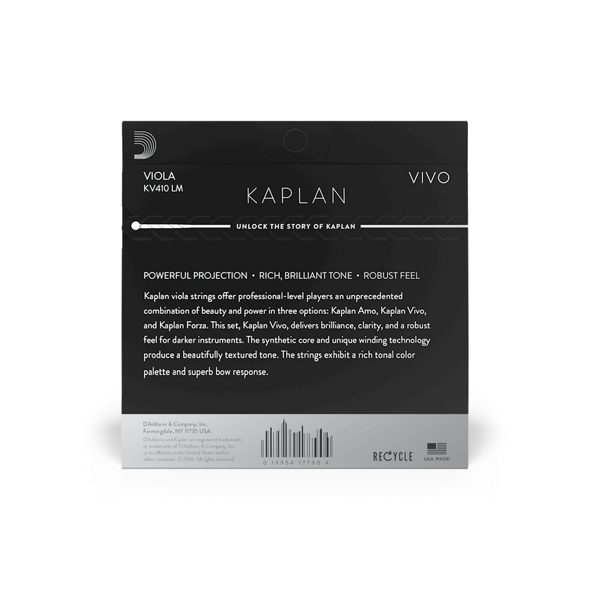 D'Addario Kaplan Vivo Viola String Set