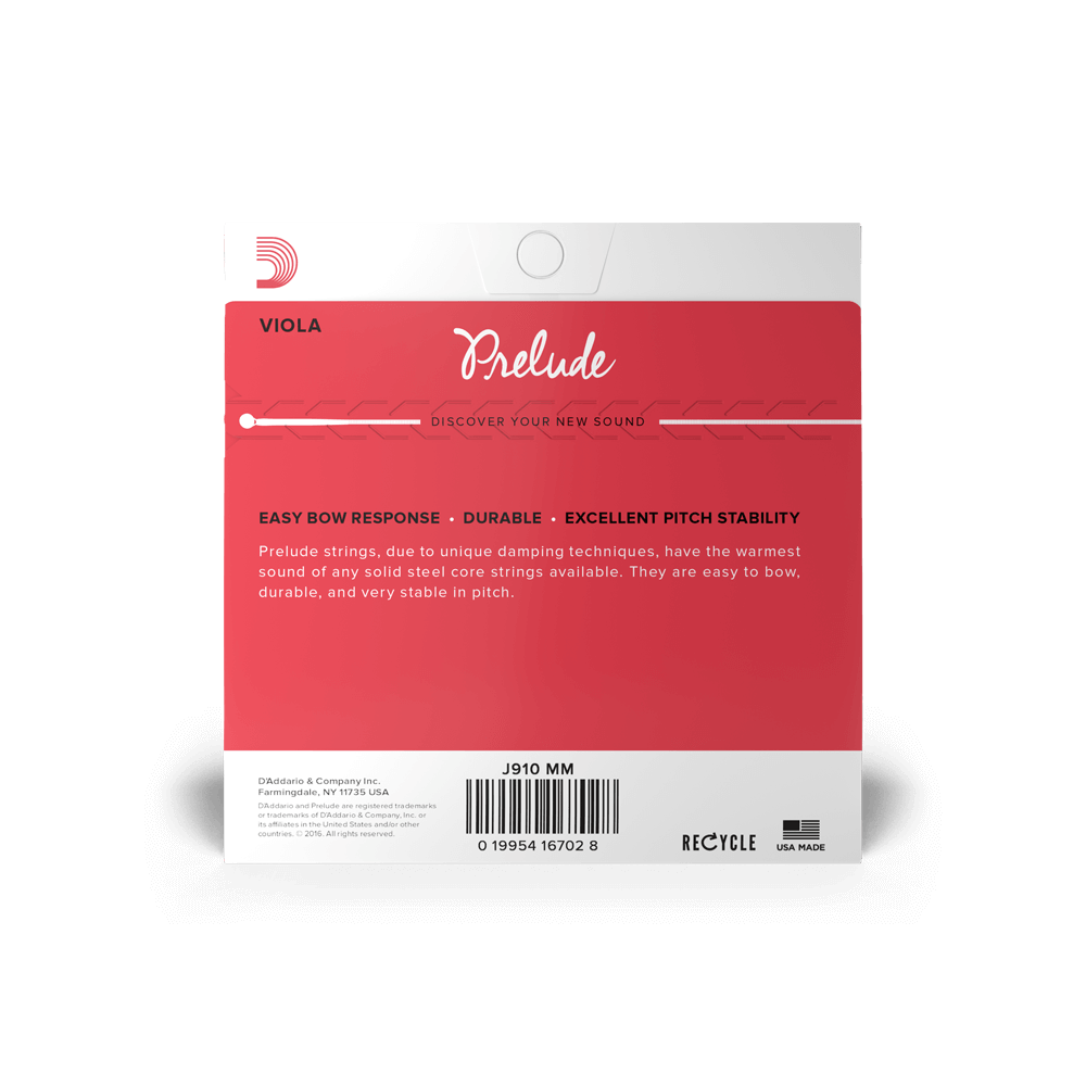 D'Addario Prelude Viola Strings