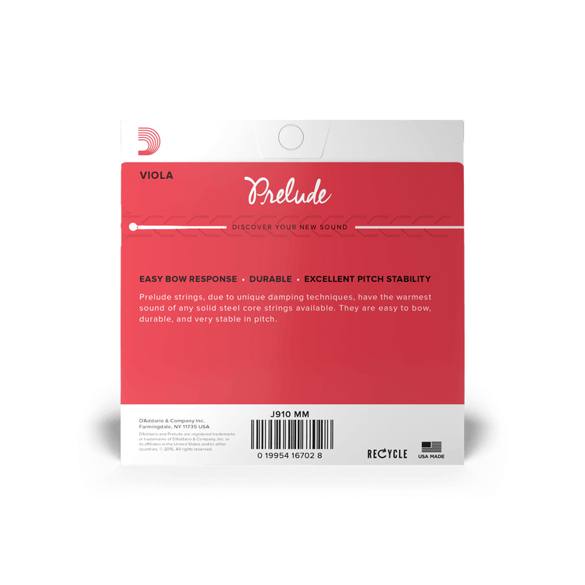 D'Addario Prelude Viola Strings