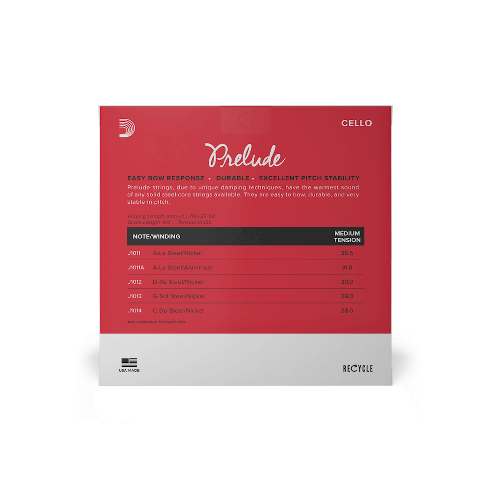 D'Addario Prelude Cello Strings