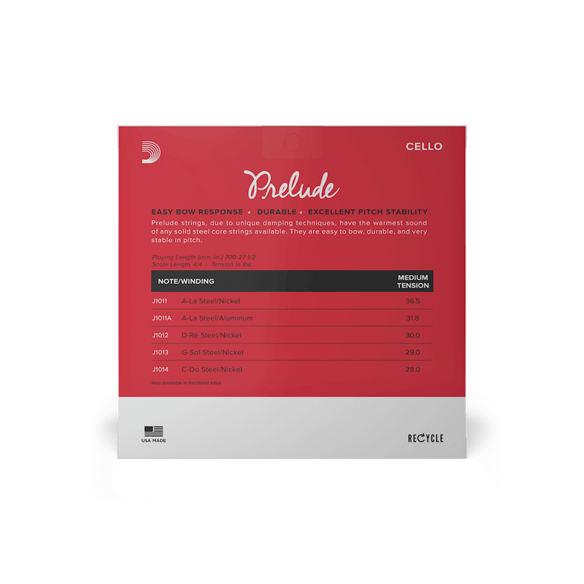 D'Addario Prelude Cello Strings