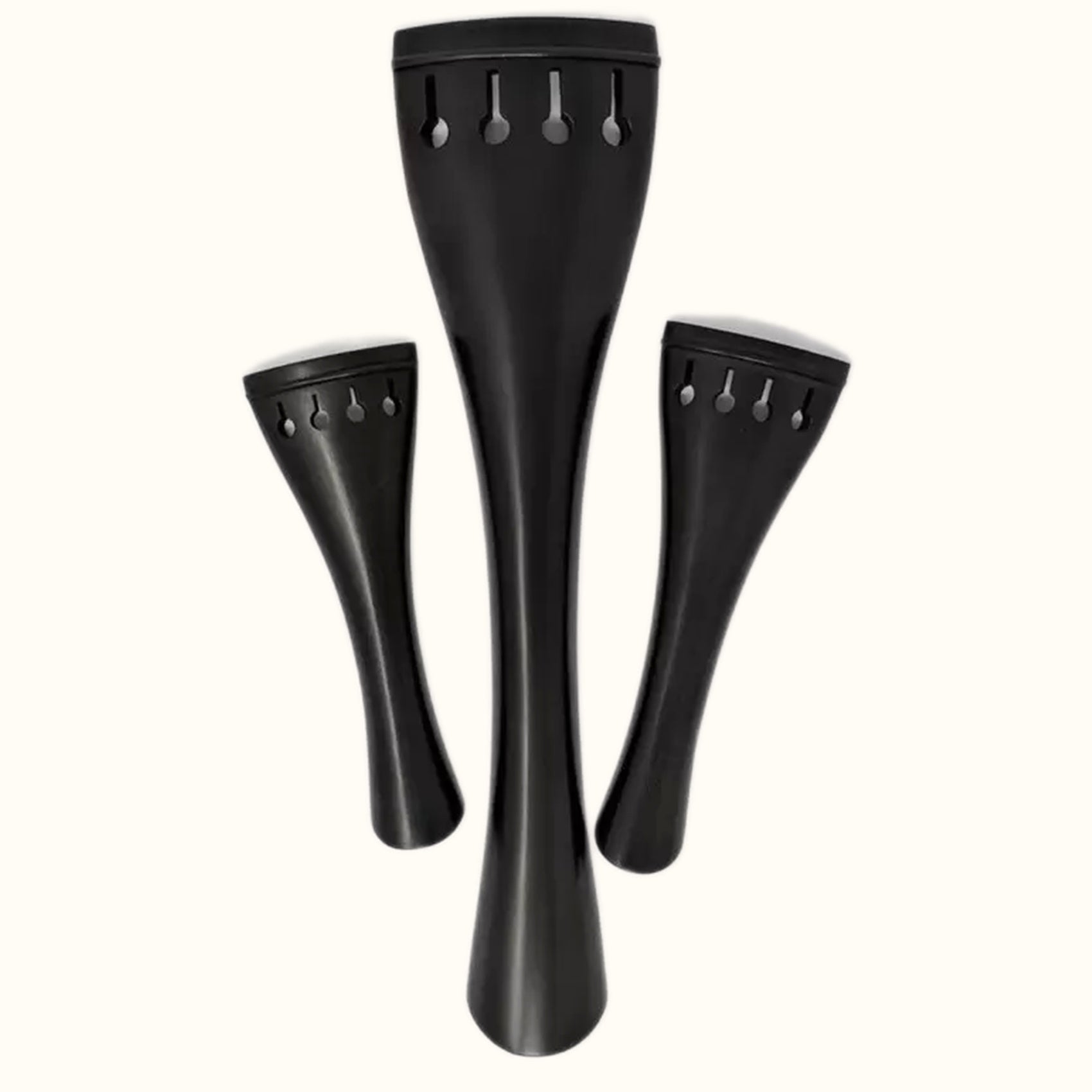 Ebony Tulip Shaped Violin Tailpiece