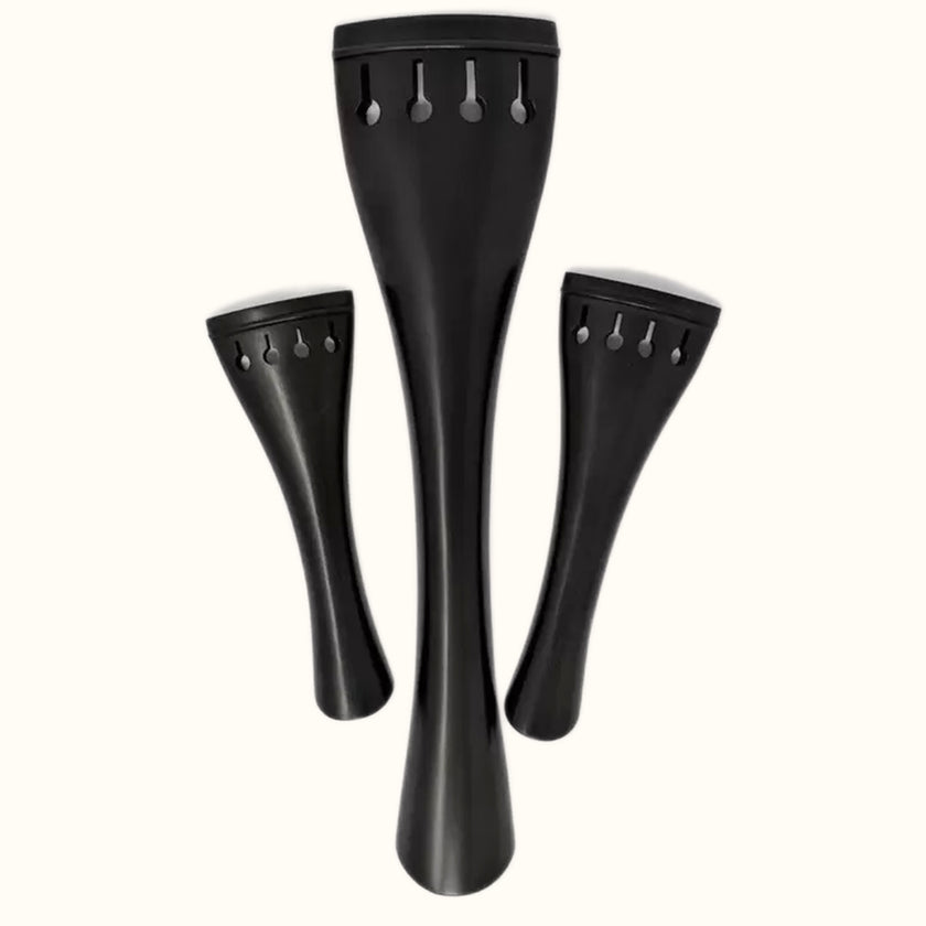 Ebony Tulip Shaped Violin Tailpiece